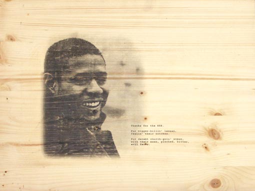 Forest Whitaker, U.S.A by Kave Atefie - Digitaler Thermotransferdruck auf Holz, bearbeitet