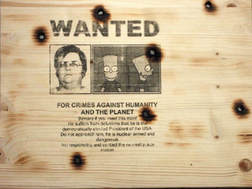 Mark Chapman, watch My Name by Kave Atefie - Digitaler Thermotransferdruck auf Holz, bearbeitet