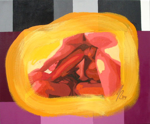 Rudel P - erotic art paintings for sale by Kave Atefie